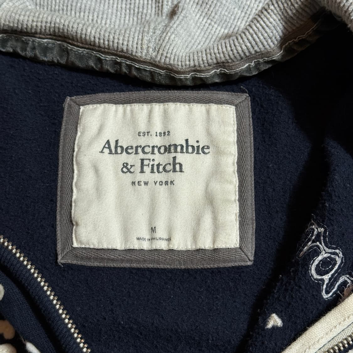 아베크롬비 피치 네이비 후드집업 상품이미지6