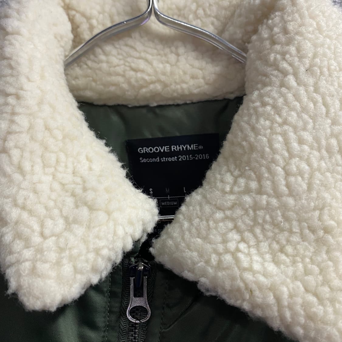 그루브라임 패치로고 이글 투웨이 항공점퍼 B4059 상품이미지3