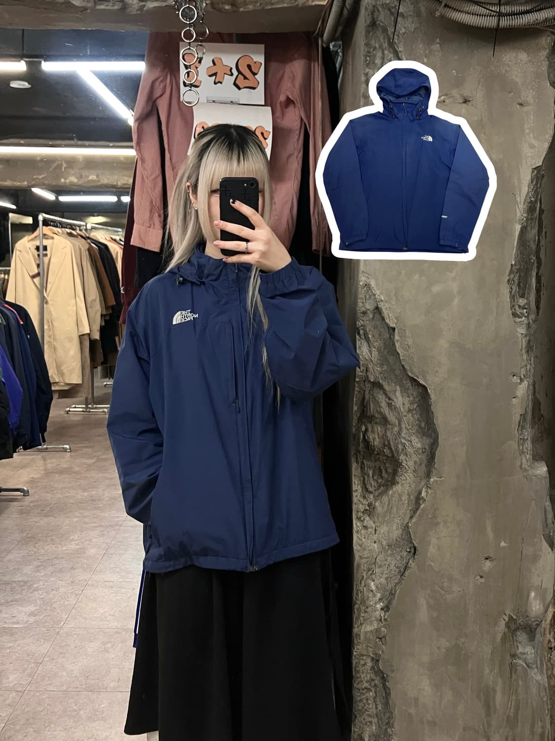 노스페이스 바람막이 네이비 105  #csz3176 상품이미지1