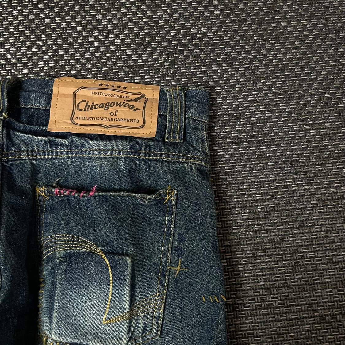 (30) JPN 컬러 스티치 포인트 데님 팬츠 상품이미지6