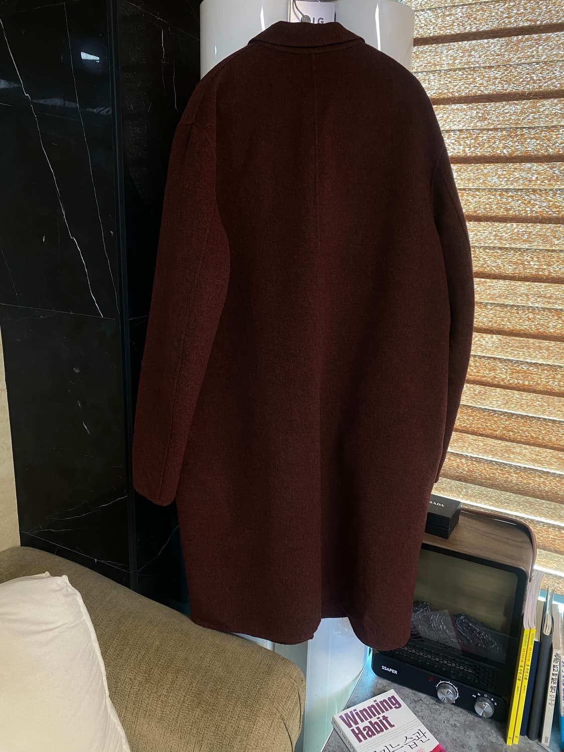 아크네스튜디오 캐시미어 채드 카멜멜란지 핸드메이드 코트 상품이미지3