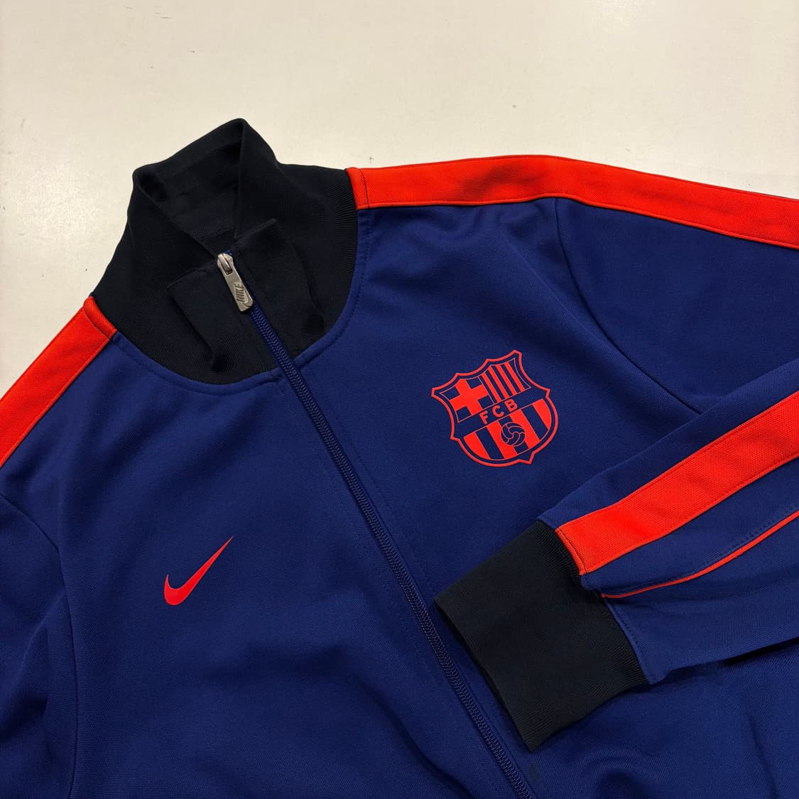 [XL] 12-13 나이키 FC 바르셀로나 트랙탑 블루 B548 상품이미지3