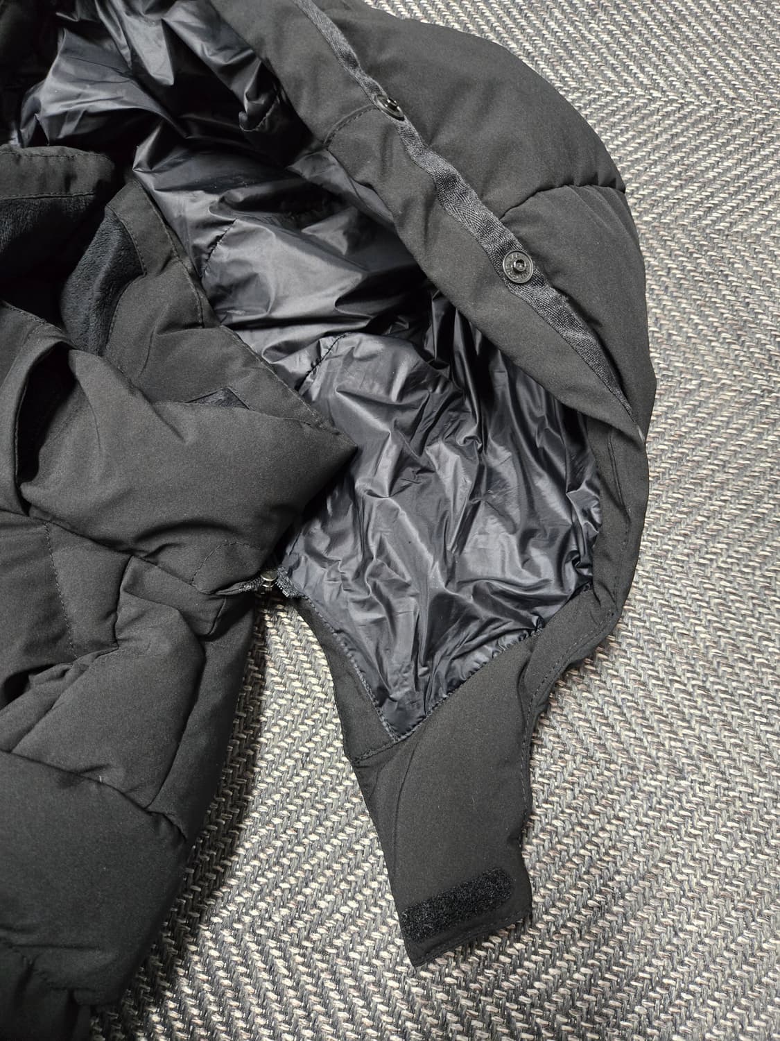 케이투 K2 블랙 후드 롱패딩 상품이미지4