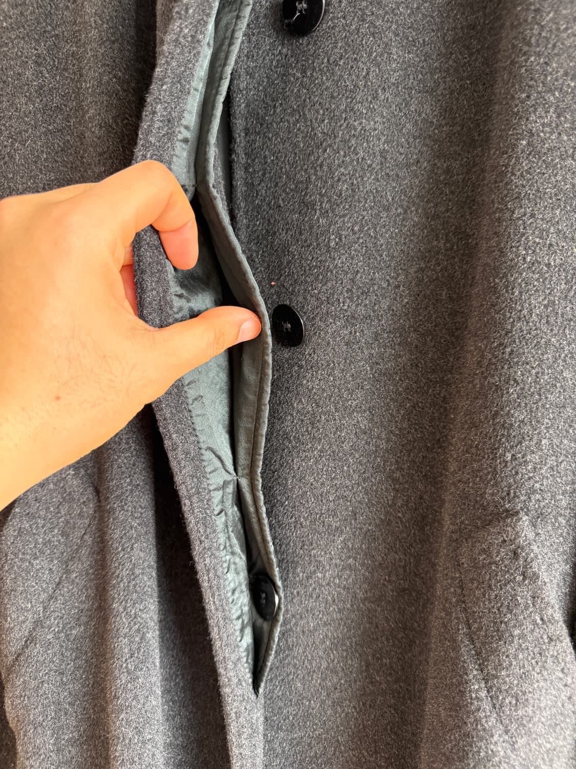 마리아니(MARIANI) 울 롱 코트(울마크, 모피 퍼 탈부착 가능) 상품이미지7