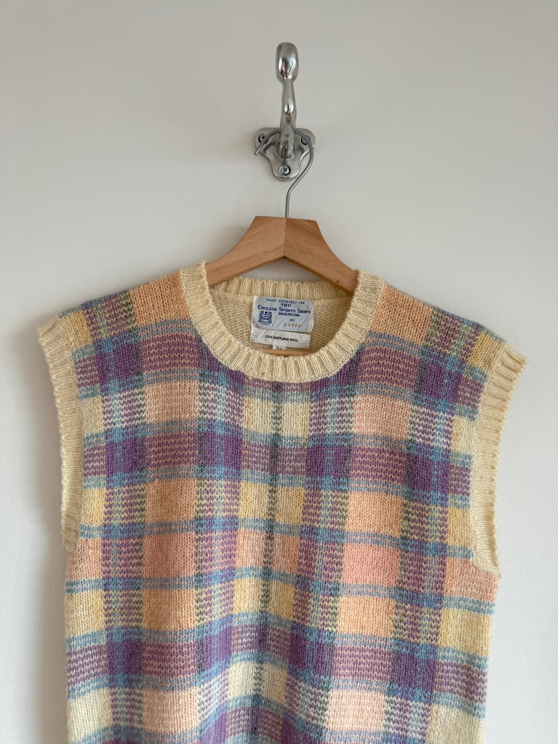 ASTON 스코틀랜드 울 니트 베스트 상품이미지2