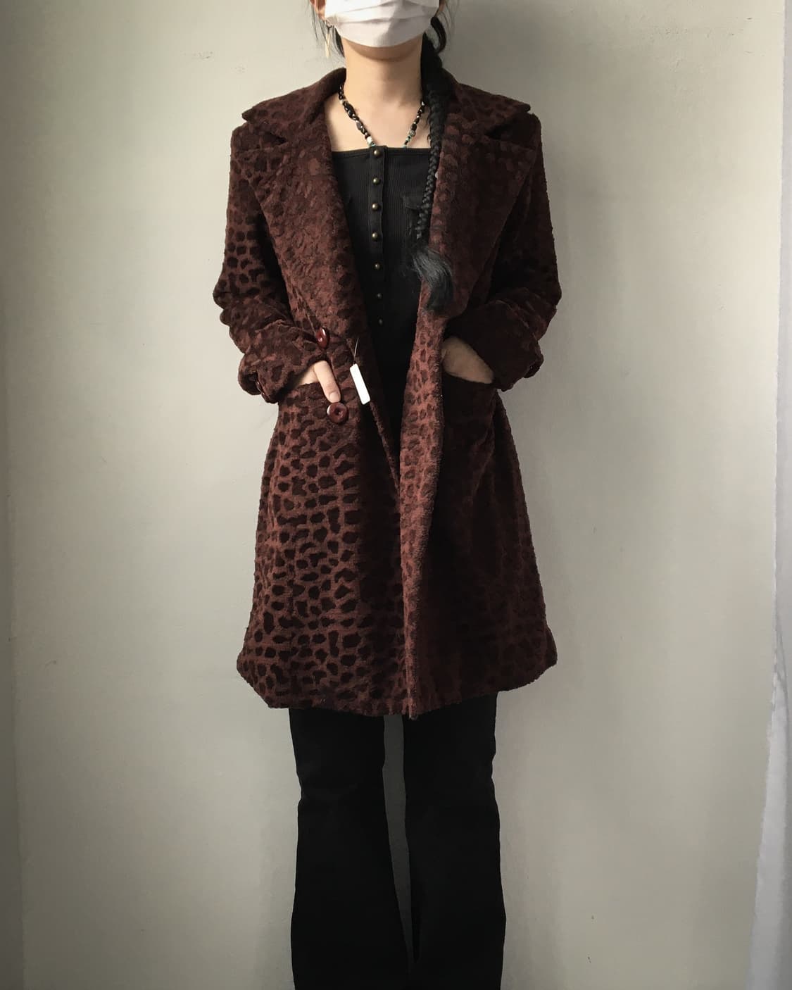 Pattern point coat 상품이미지1