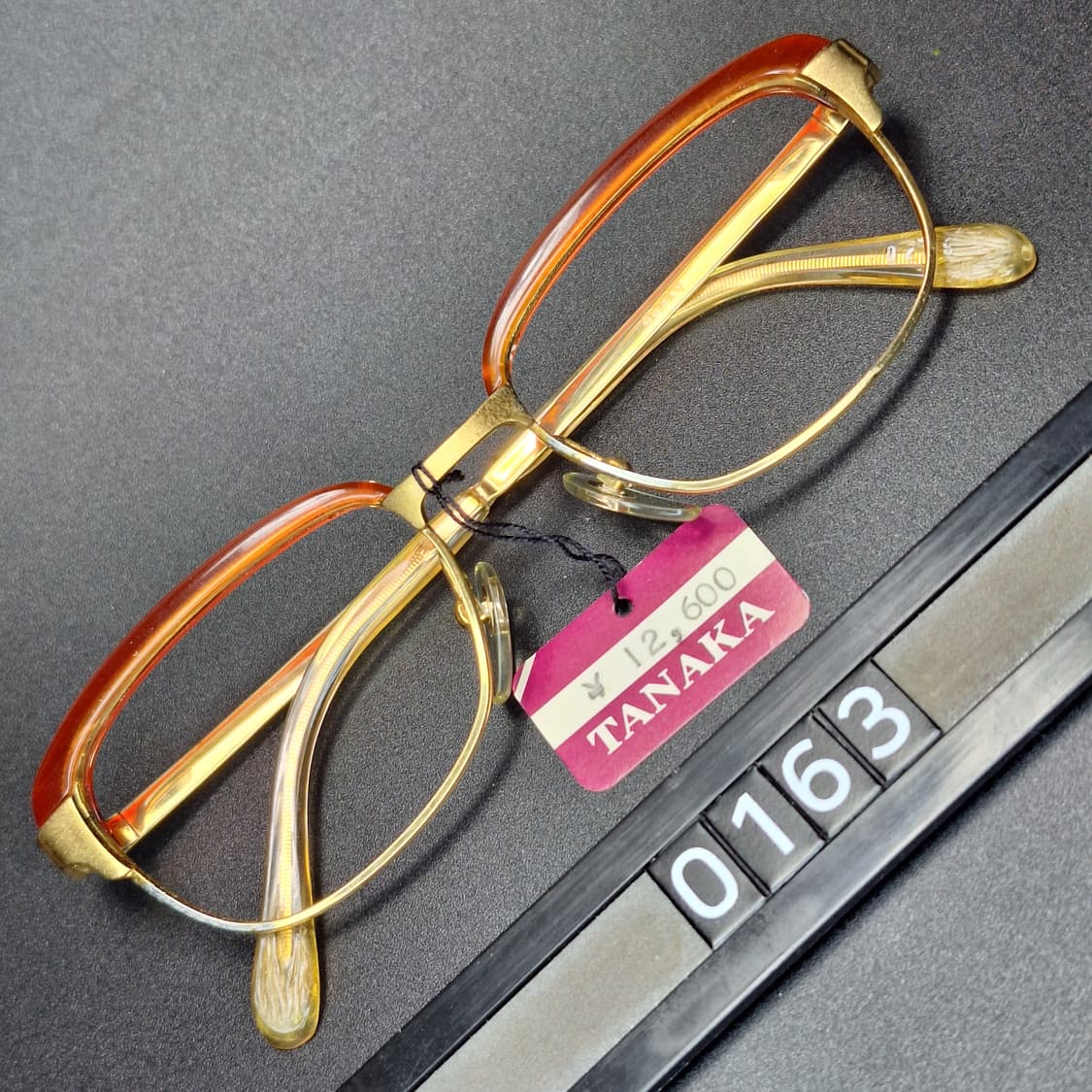 80s 일본제 빈티지 데드스톡 미사용/48mm 하금테 안경테 0229 상품이미지1