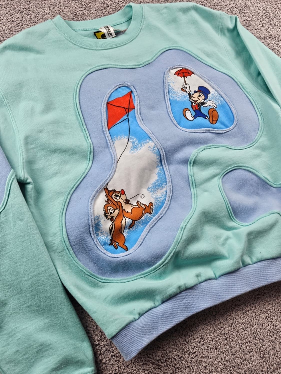디즈니 미키 아플리케 커스텀 맨투맨 스웻 셔츠 ( XL ) / 9320 상품이미지6