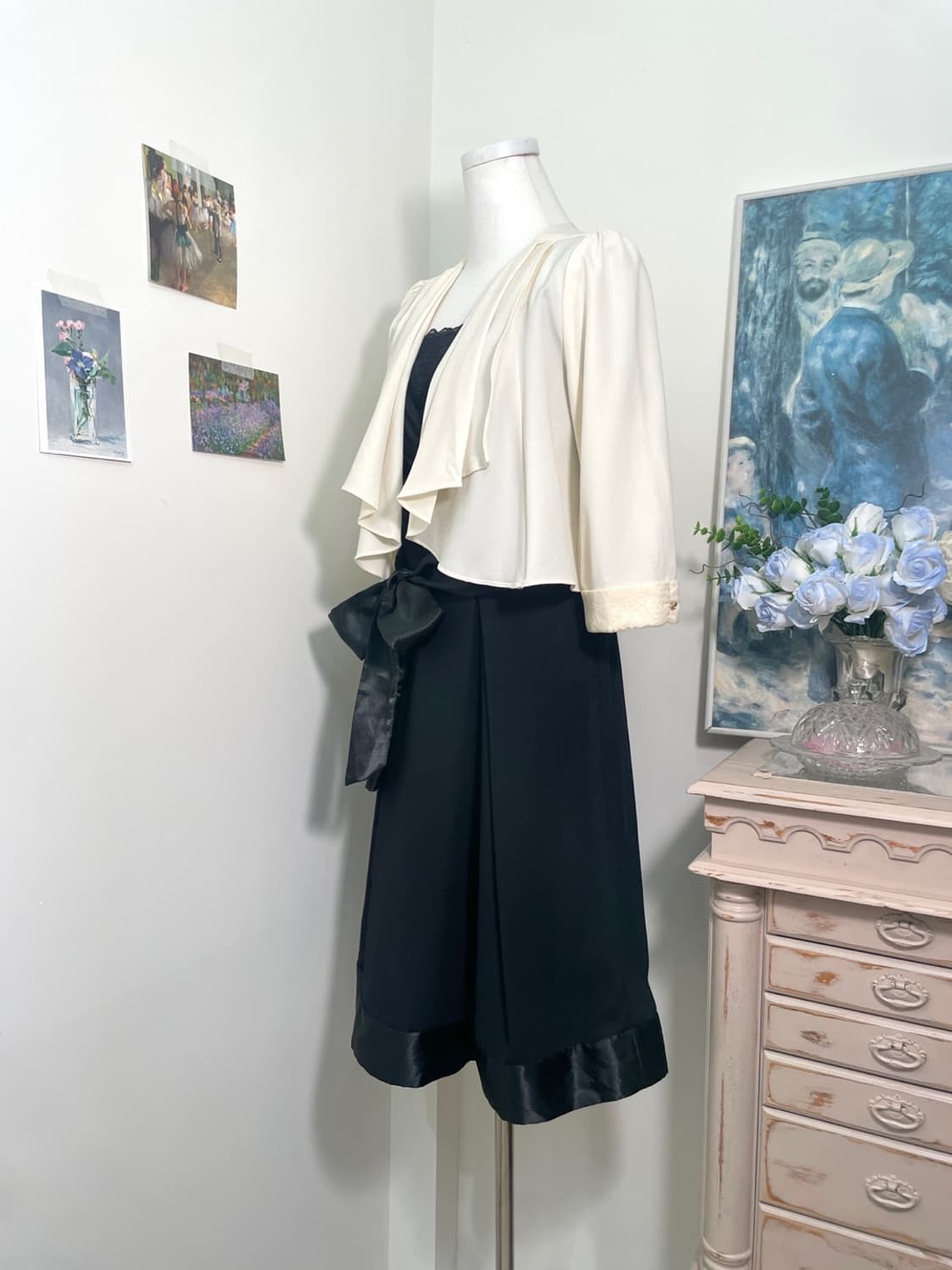 ivory lace ruffle bolero cardigan 상품이미지3