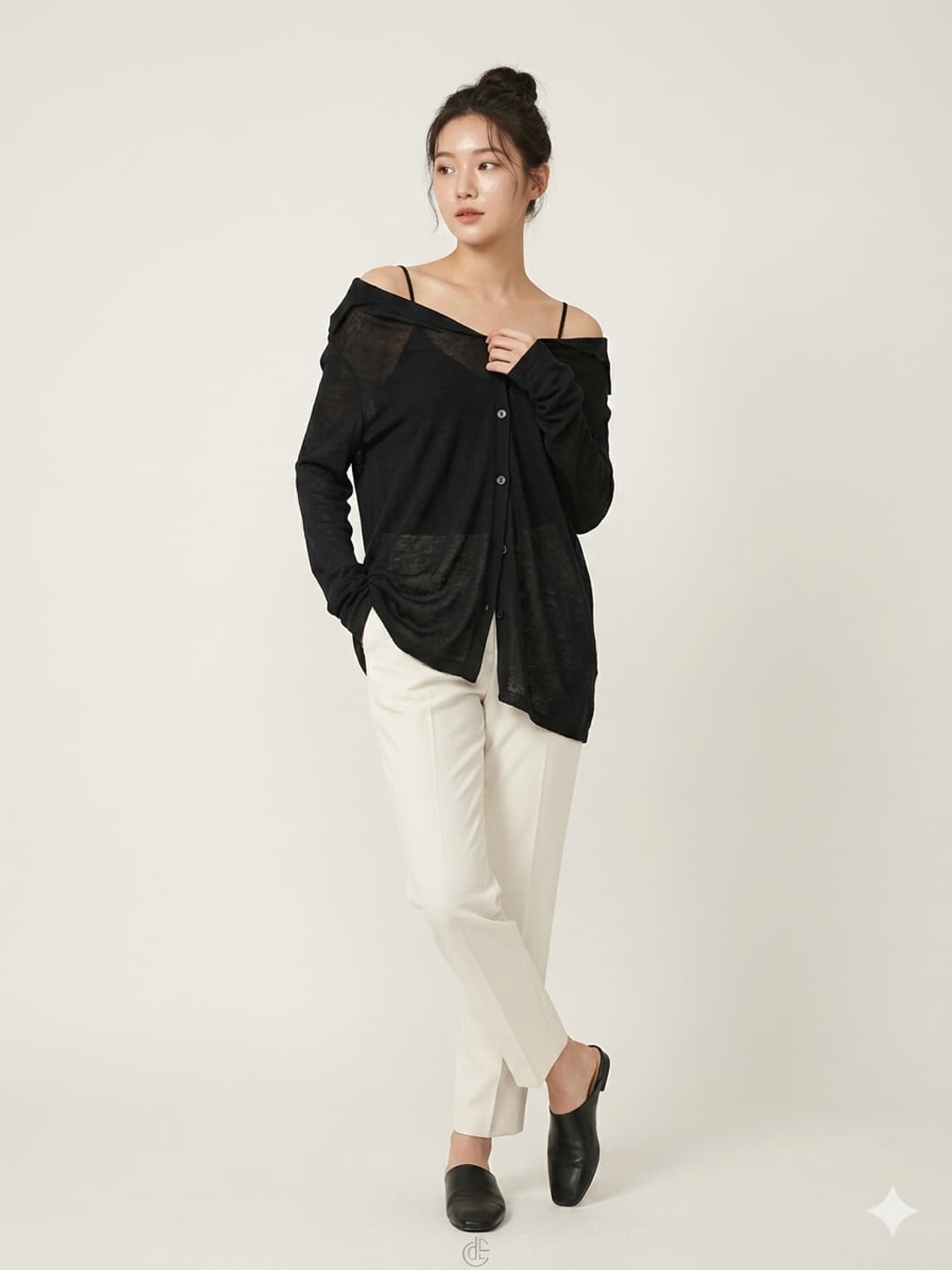 h's cabinet  오프 숄더 가디건 상품이미지1