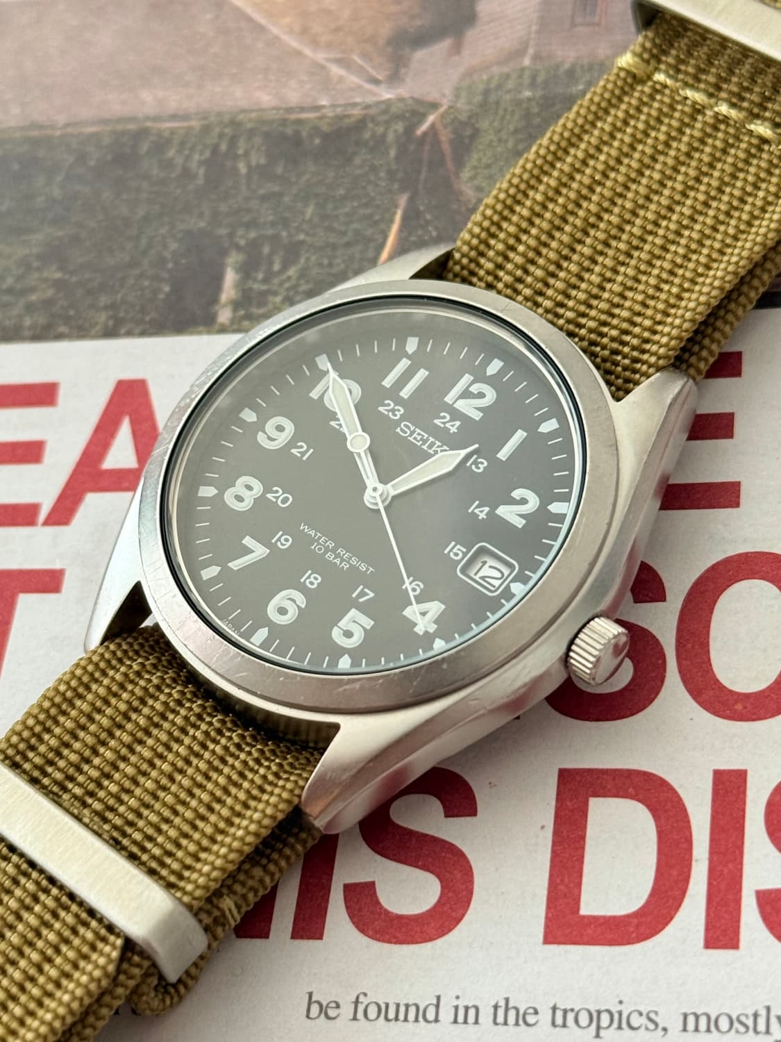 Seiko 세이코 쿼츠 미군 밀리터리 필드 1997 상품이미지5