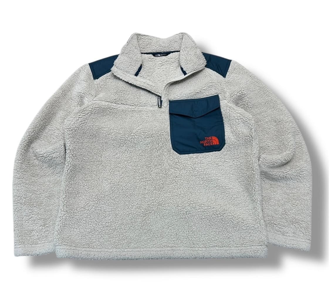 노스페이스 오트밀 컬러 플리스 풀오버 상품이미지1