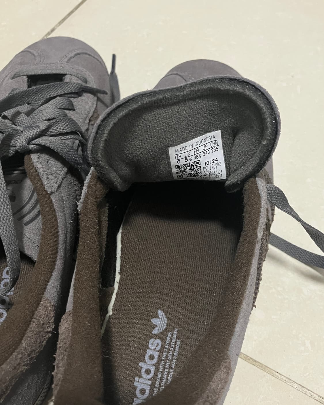 아디다스 가젤 차콜 다크 브라운 240 상품이미지3