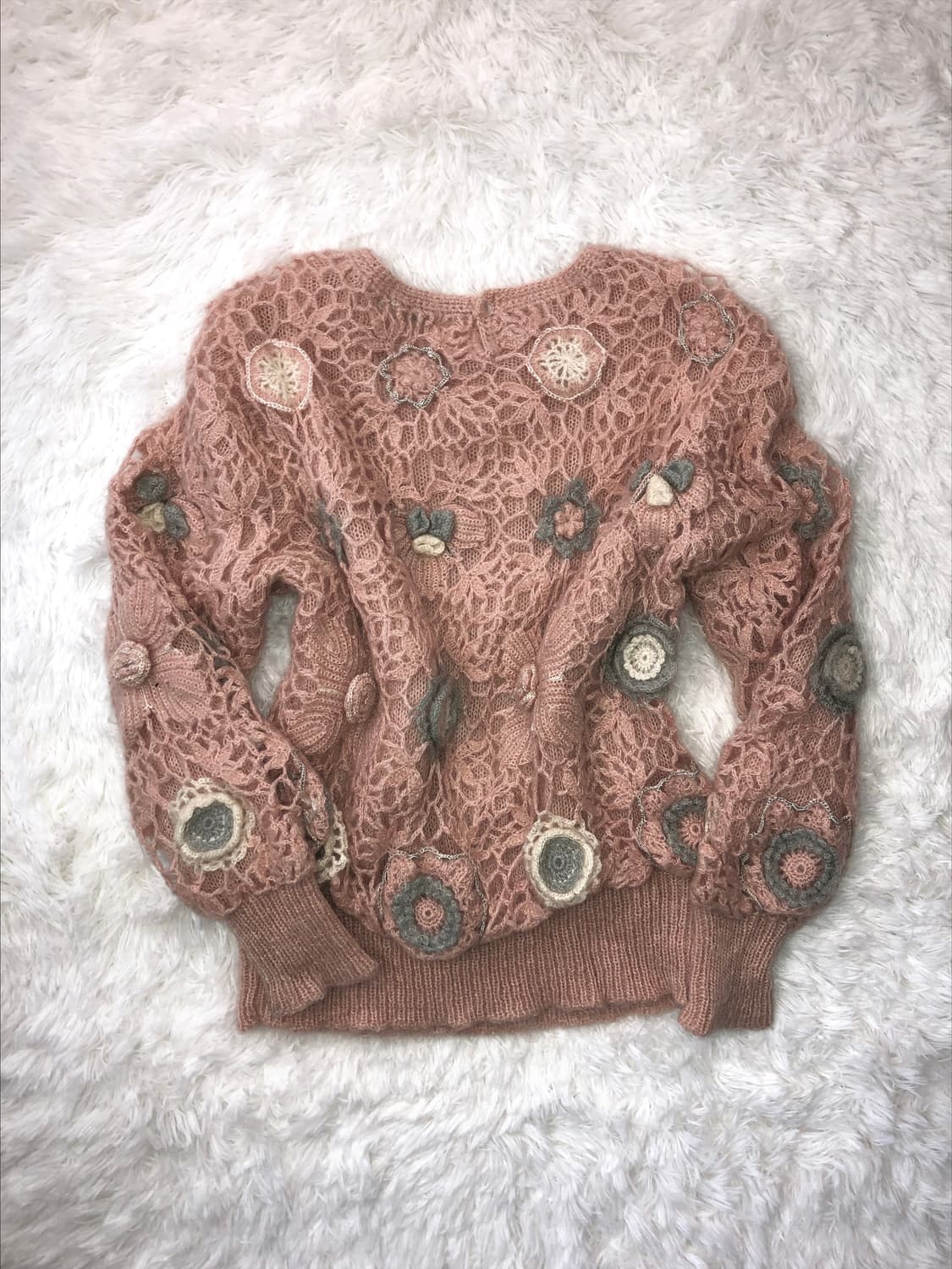 rose flower knit 상품이미지2