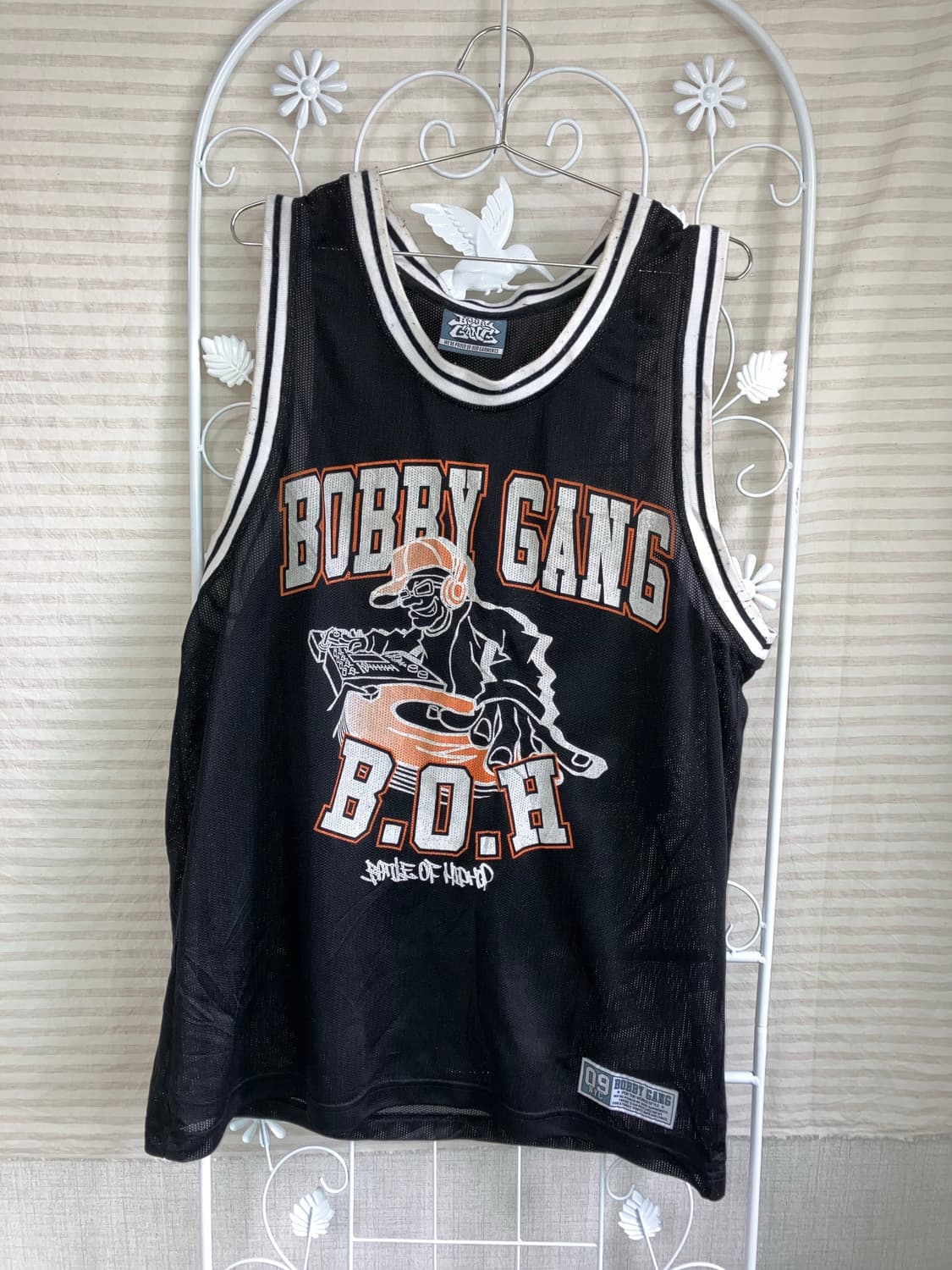 빈티지 차콜 레터링 나시 y2k 스트릿 갸루 펑키492 상품이미지1