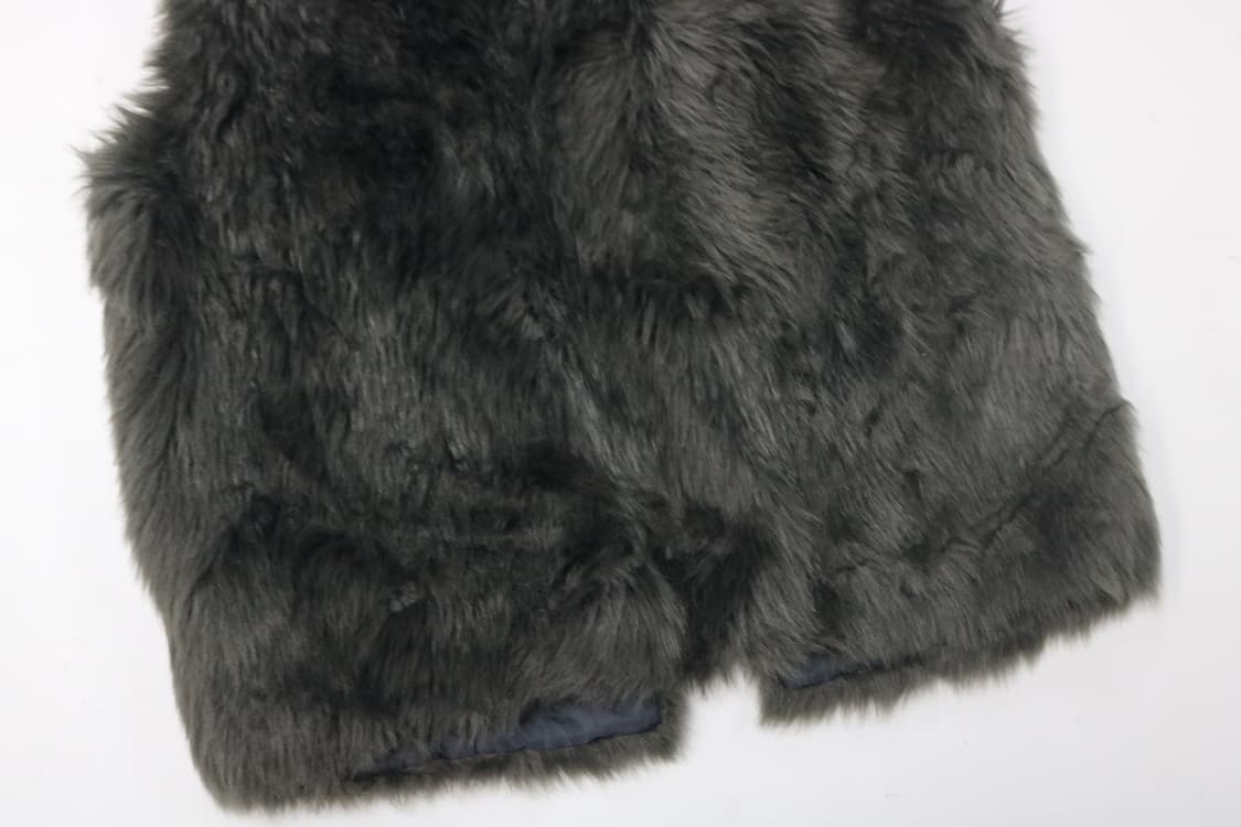 ANAP 아나프 챠콜 그레이 페이크 퍼 베스트 상품이미지8