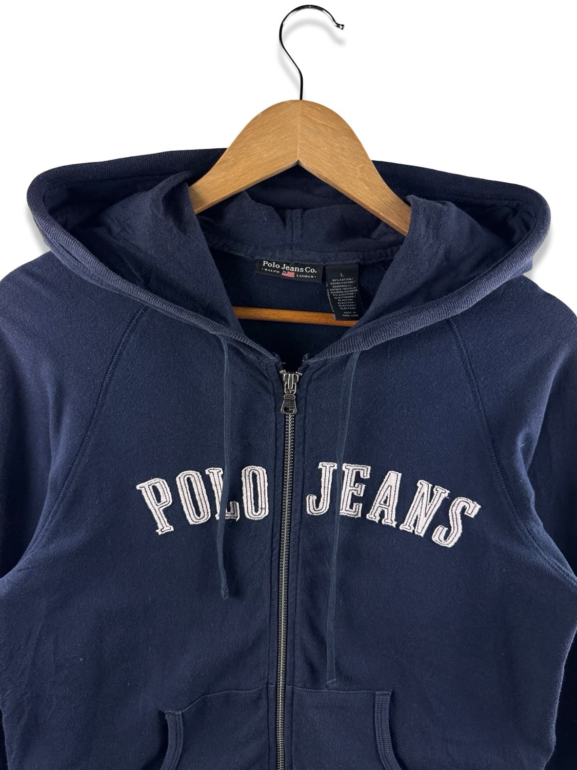 폴로진스 컴퍼니 네이비 헤리티지 아치로고 딱붙후드집업2450 상품이미지3