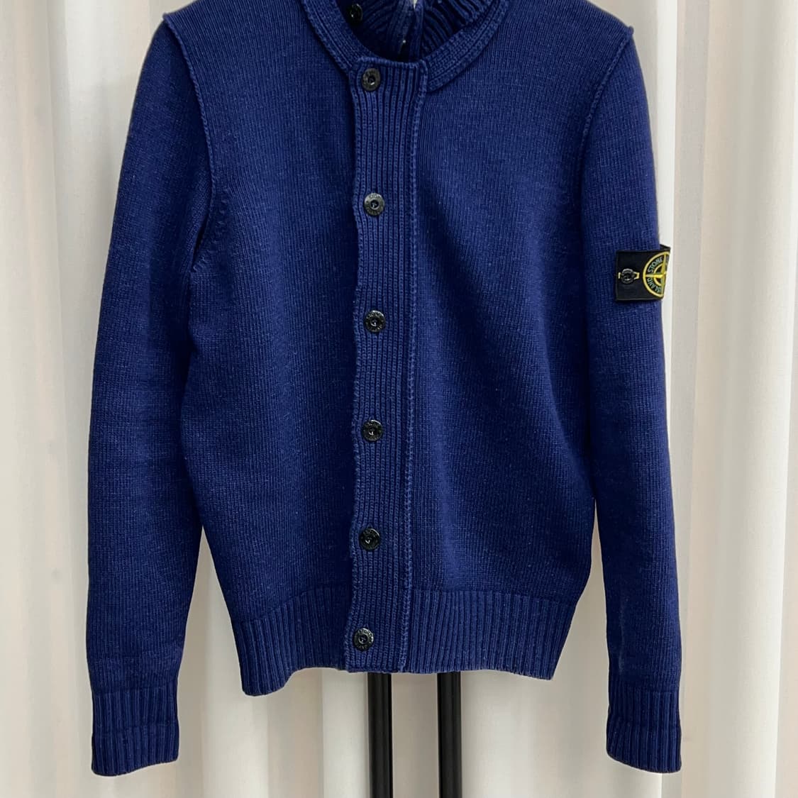 스톤아일랜드 버튼집업 니트 가디건 네이비 ( M) 상품이미지5