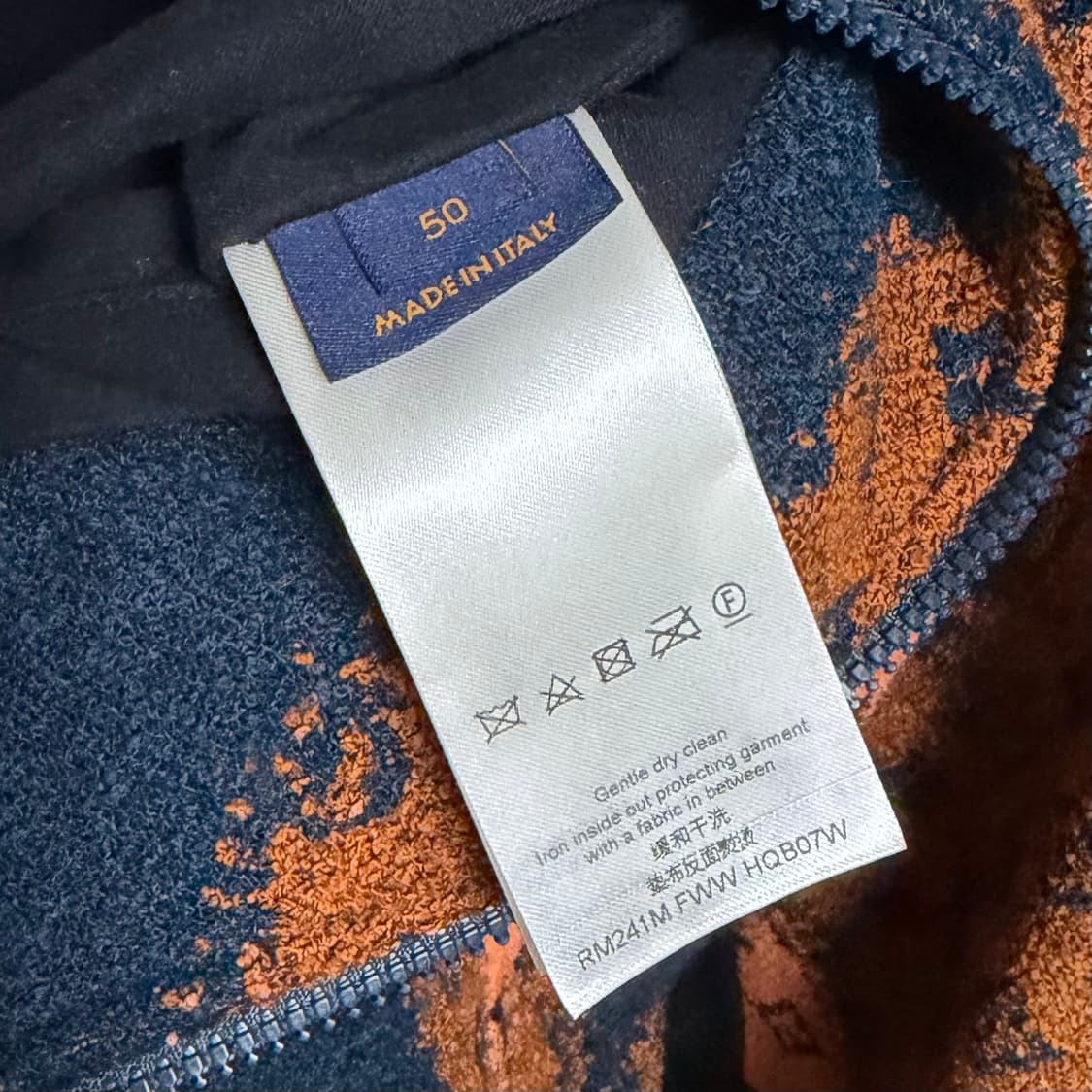 [S+급/50] 루이비통 모노그램 부클레 블루종 후리스 자켓 상품이미지6