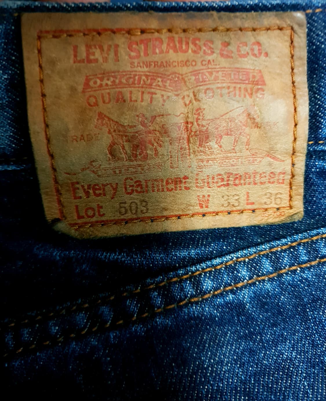 (90s)리바이스 재팬 503-00 J22 EGG 컷팅 하프팬츠 (33) 상품이미지6