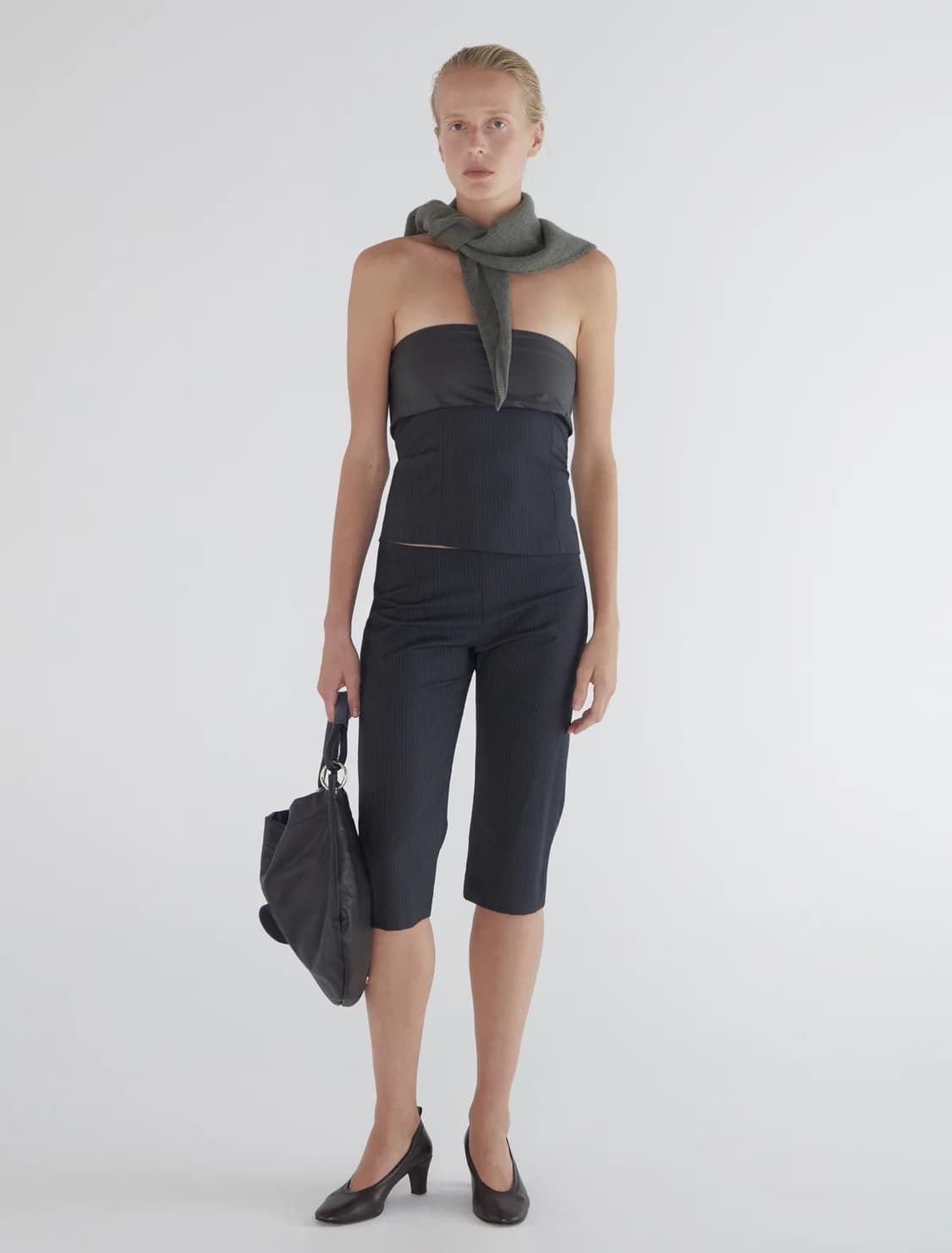 F/ 팔로마울 Prima 울 스카프 /카키 상품이미지2