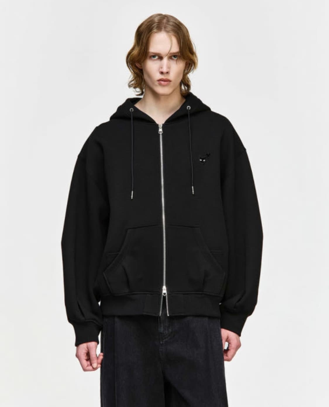 정품 송지오 지제로 러브 팬서 후드 집업 블랙 L 상품이미지5