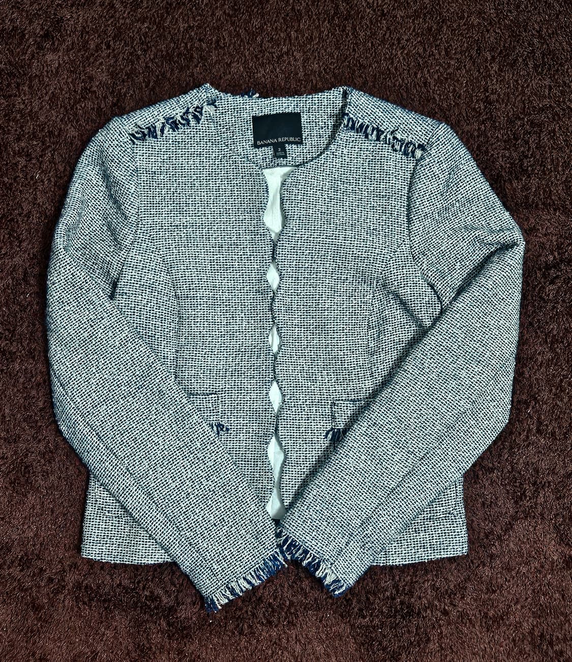 바나나리퍼블릭 크롭 트위드자켓 2 사이즈 상품이미지1