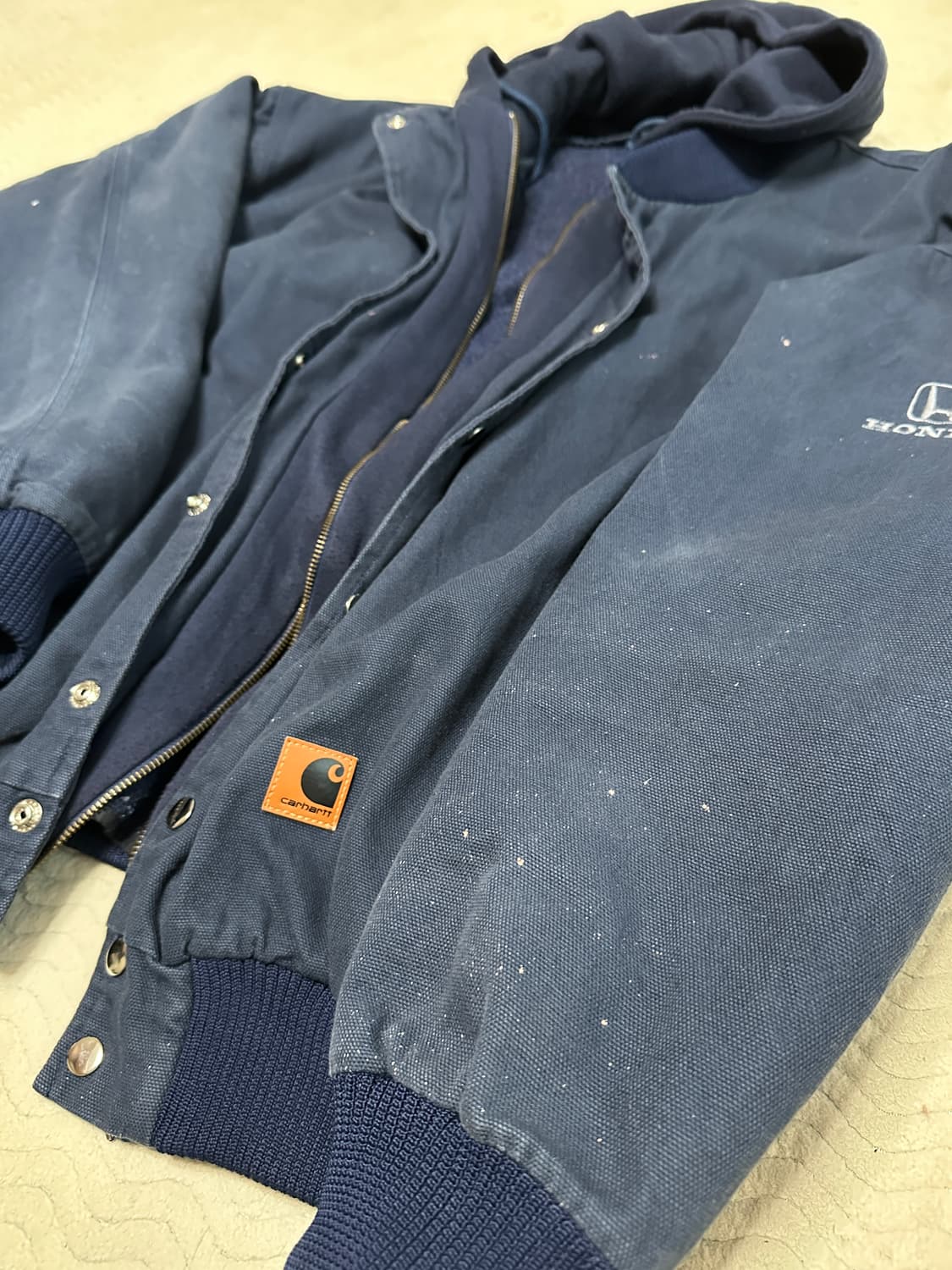 칼하트 x Honda 워크 후드자켓 네이비 XL 상품이미지3