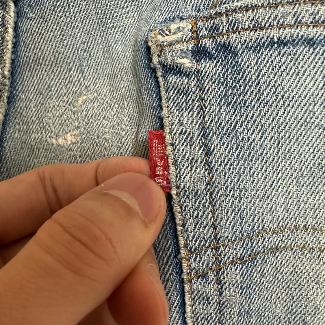 70s 66전기 빈티지 리바이스 501 셀비지 청바지 상품이미지7