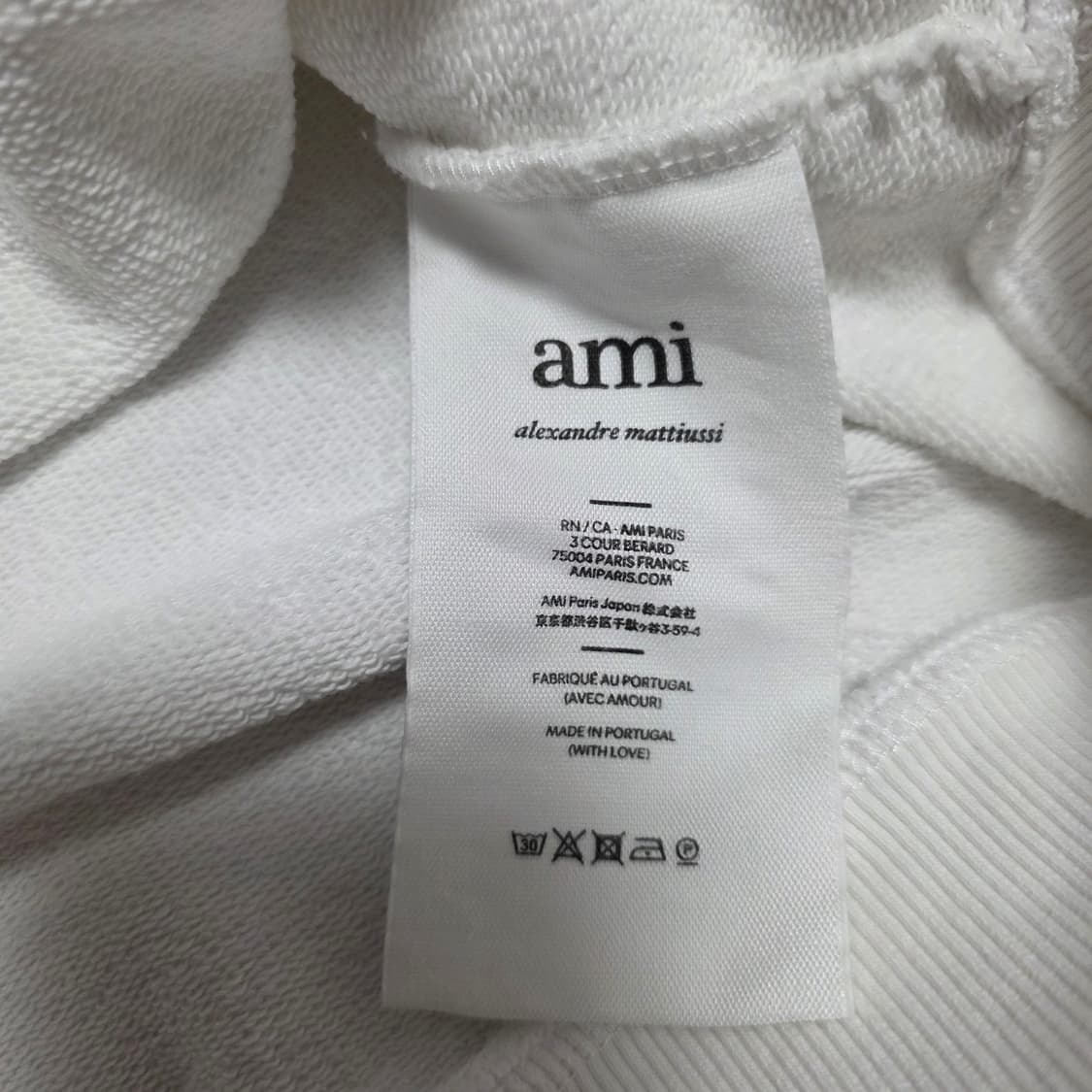 L) 아미 스몰하트 자수 로고 맨투맨 / e22usw001.730 상품이미지5