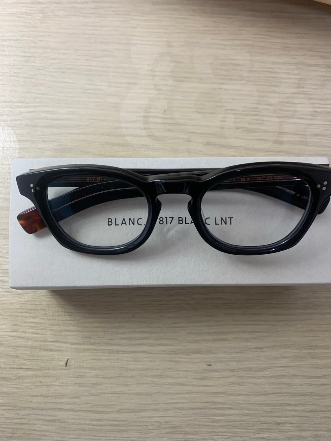 [48ㅁ23] 817 BLANC LNT BE011 블랑 안경 상품이미지2