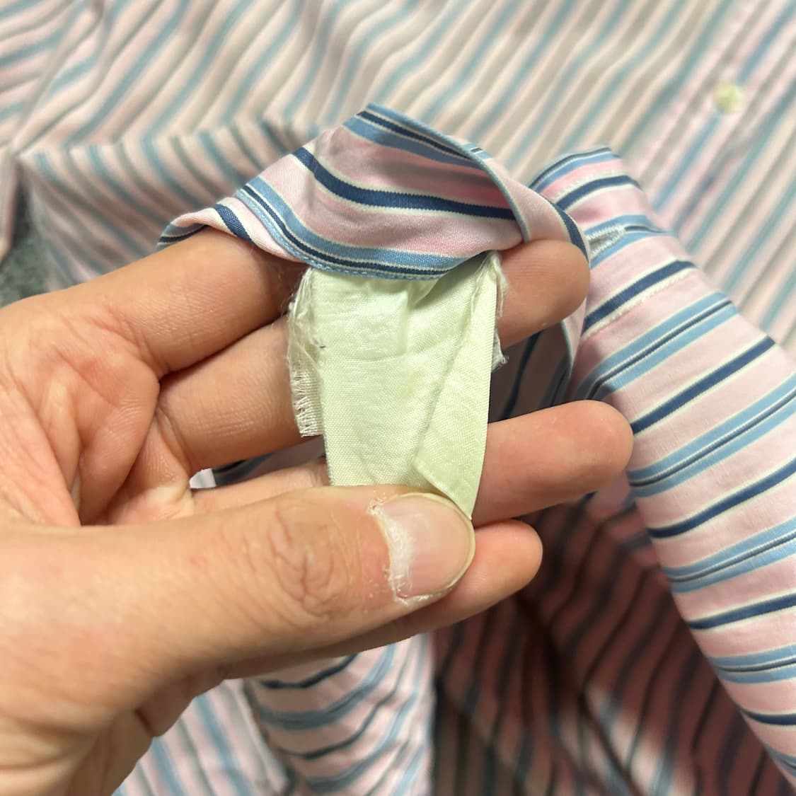 폴로(POLO RalphLauren)스트라이프 핑크 셔츠 상품이미지5