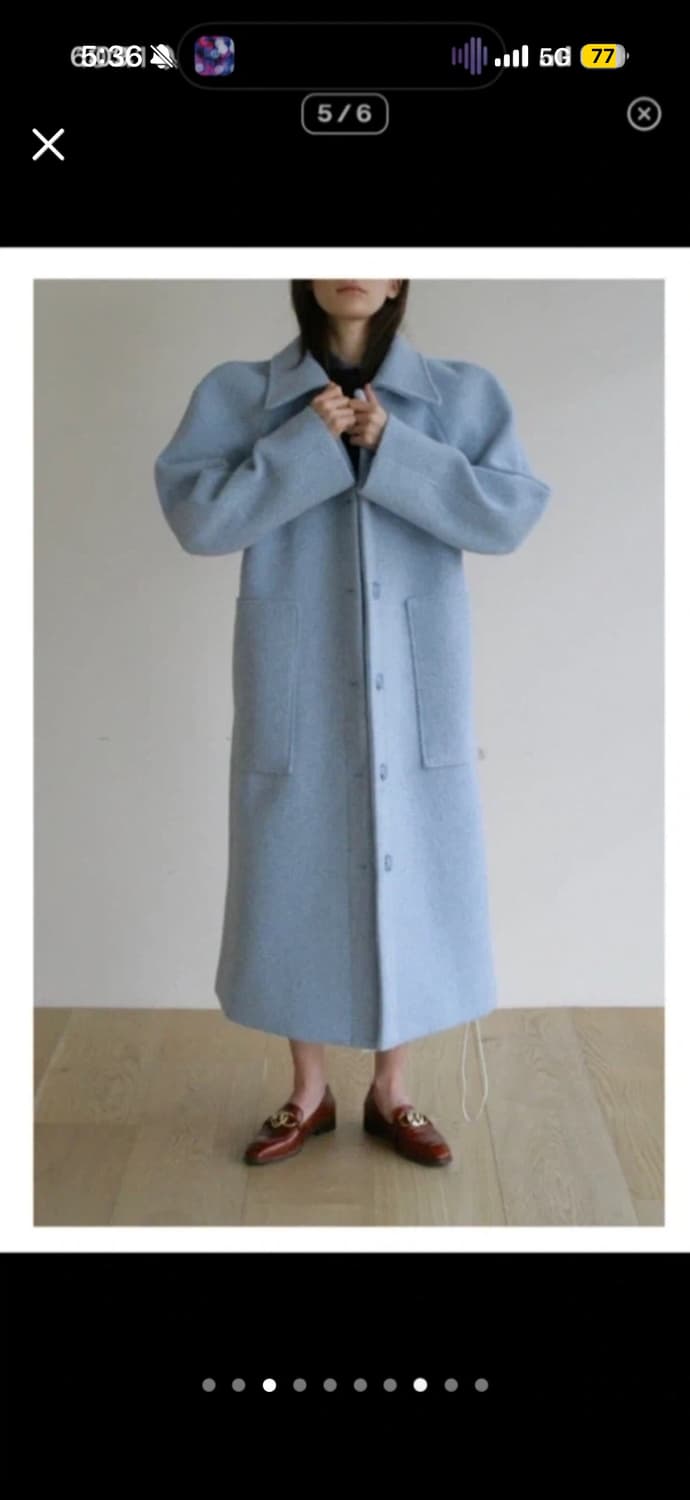 Neu adult 노이어덜트 프레클 소라 퍼프 롱코트 상품이미지10