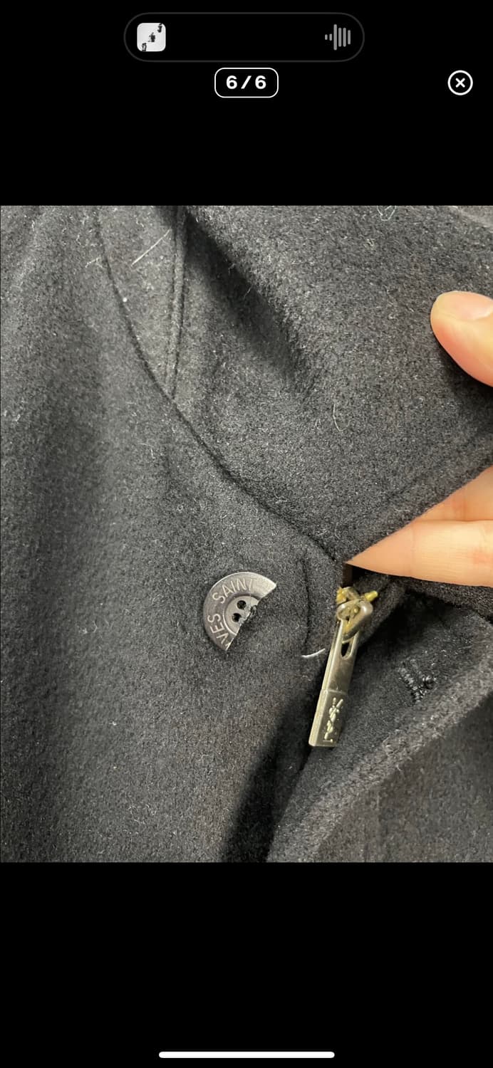 입생로랑 블랙 울 블루종 자켓 A3356 상품이미지6