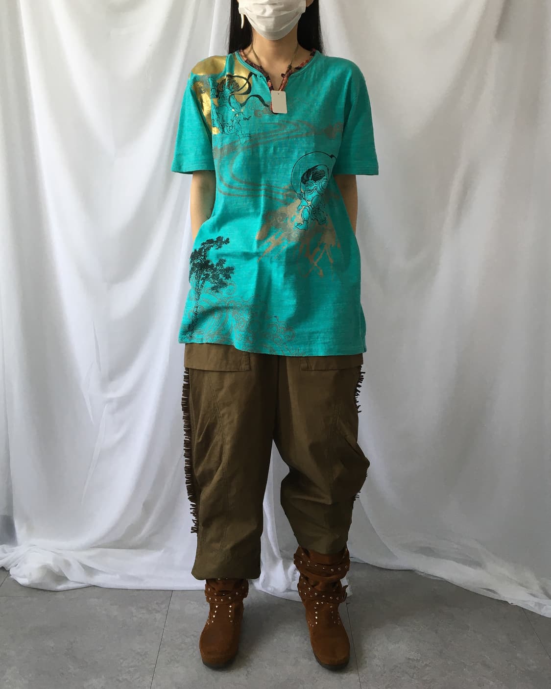Oriental printing t shirt 상품이미지6