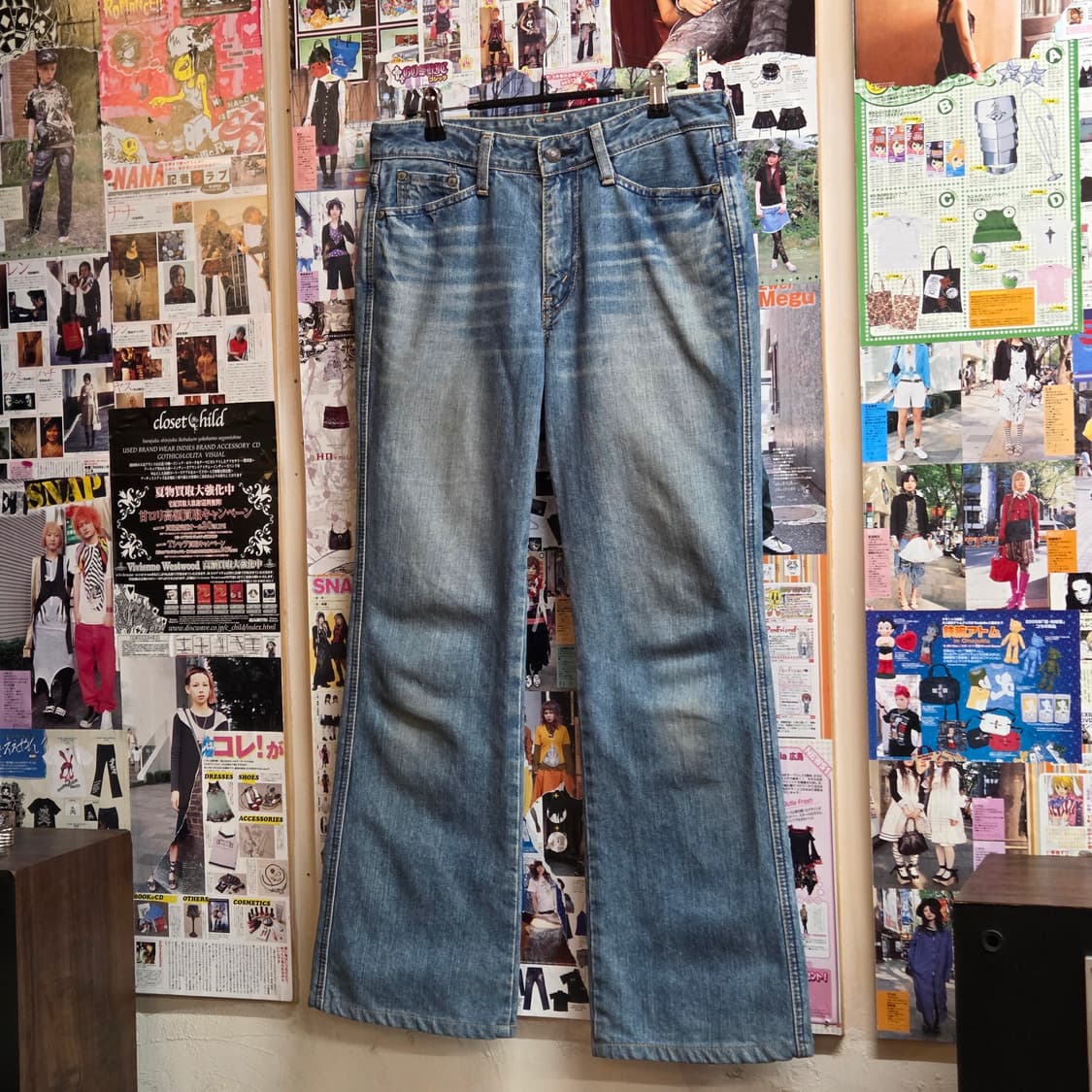 리바이스 재팬 연청 부츠컷 데님 팬츠 상품이미지5