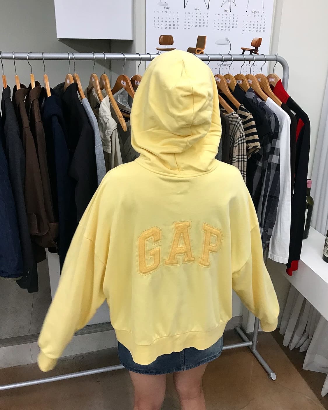 갭 백로고 오버핏 후드 집업 상품이미지10