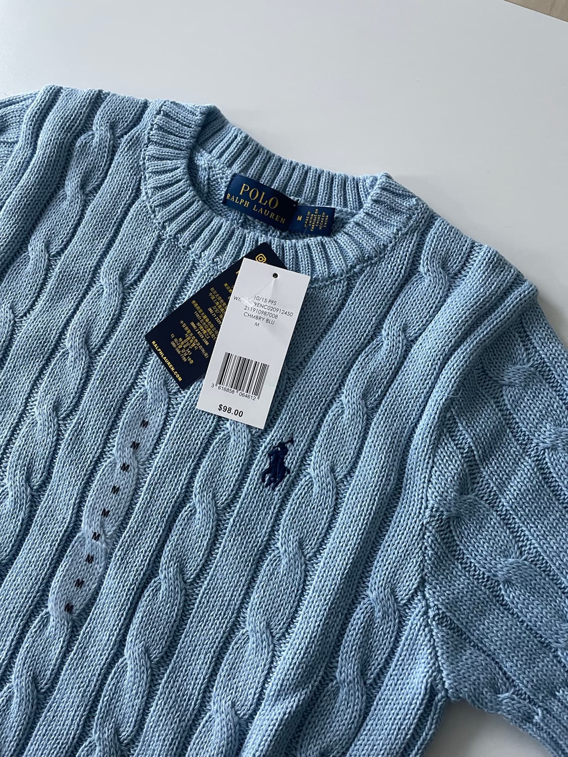 폴로 뉴웨이브 니트 반팔 M 상품이미지1