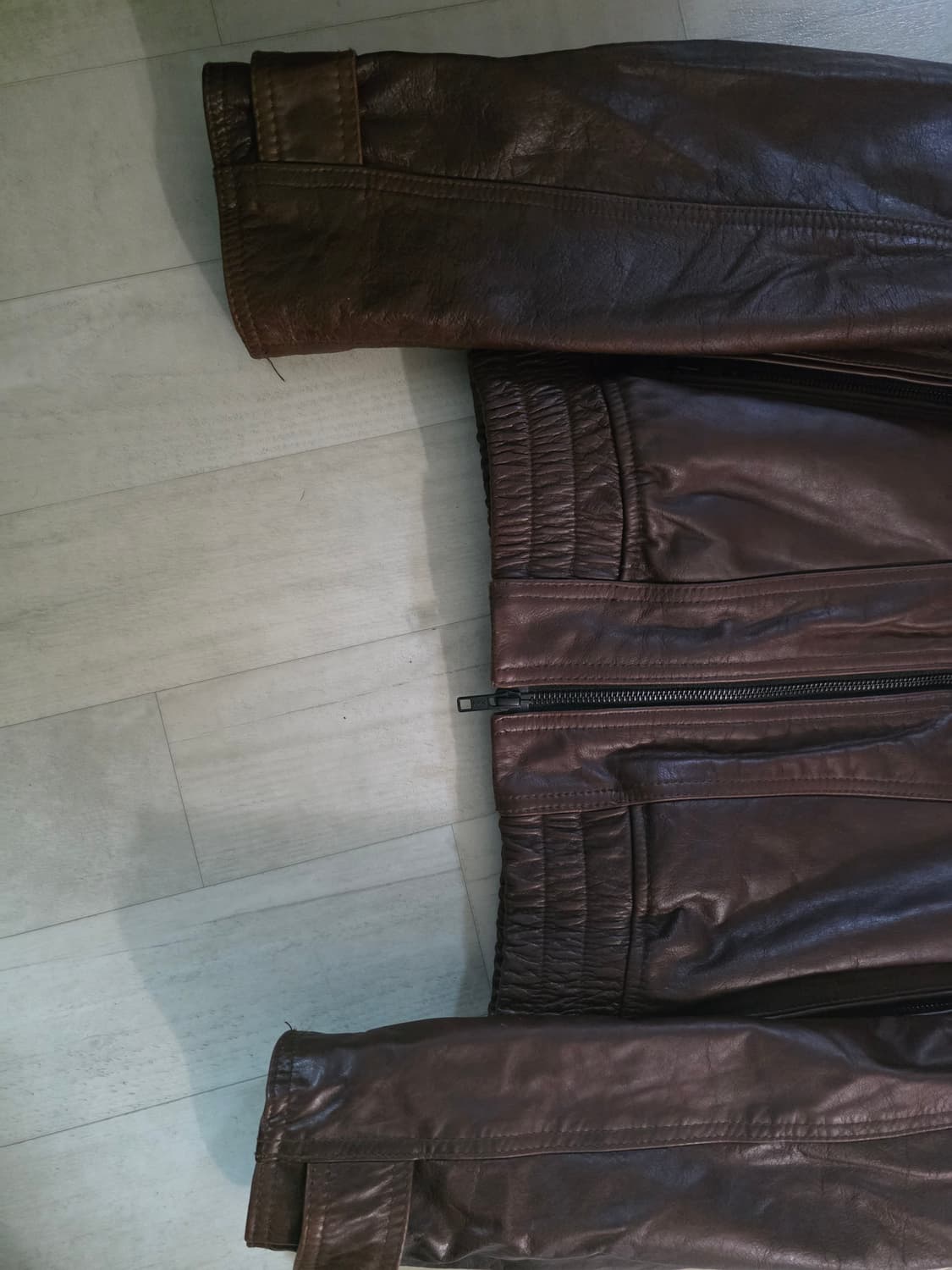 엘무드 블레이즈 카우하이드 레더 자켓 번트브라운 44 상품이미지5