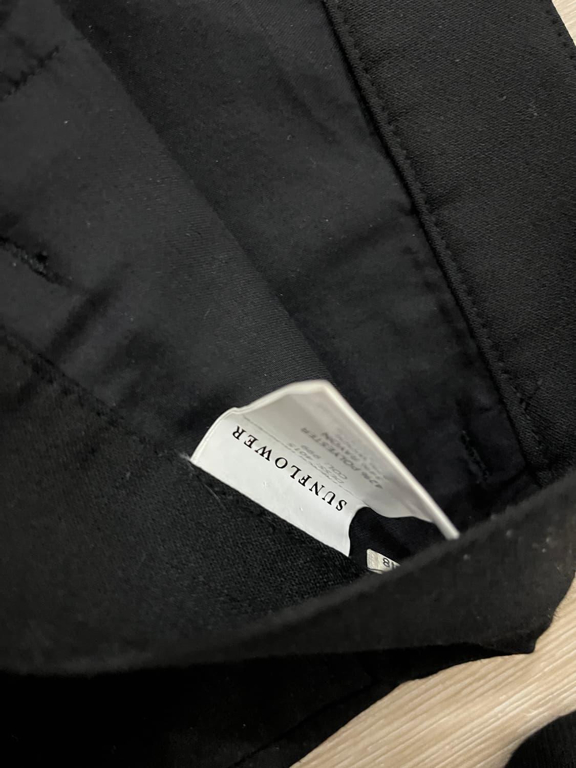 선플라워 프렌치 블랙 울 트라우져 48 상품이미지7