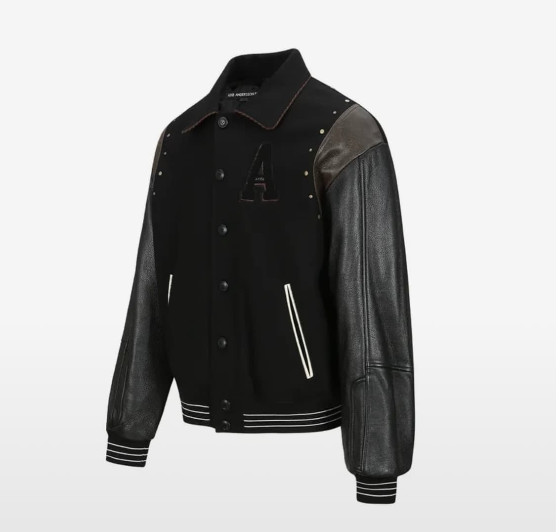 앤더슨벨 레더 바시티자켓 상품이미지3