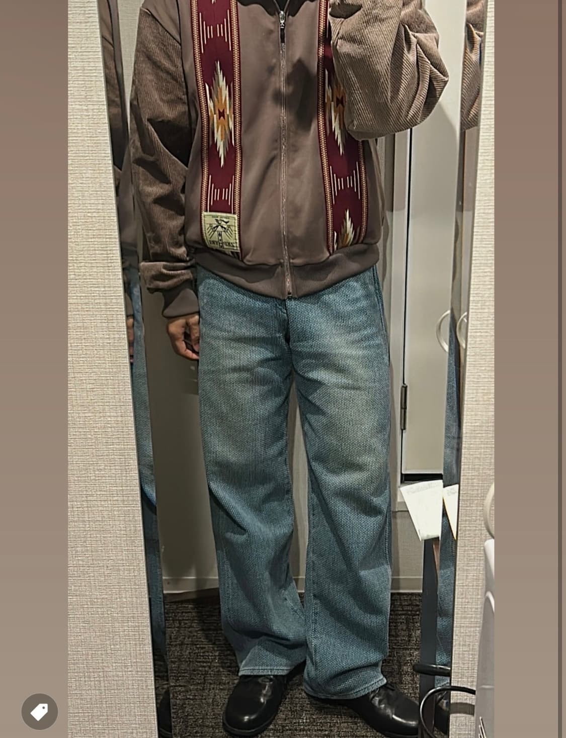 미시착 새상품)) 캐피탈 스무스 져지 브라운  상품이미지1