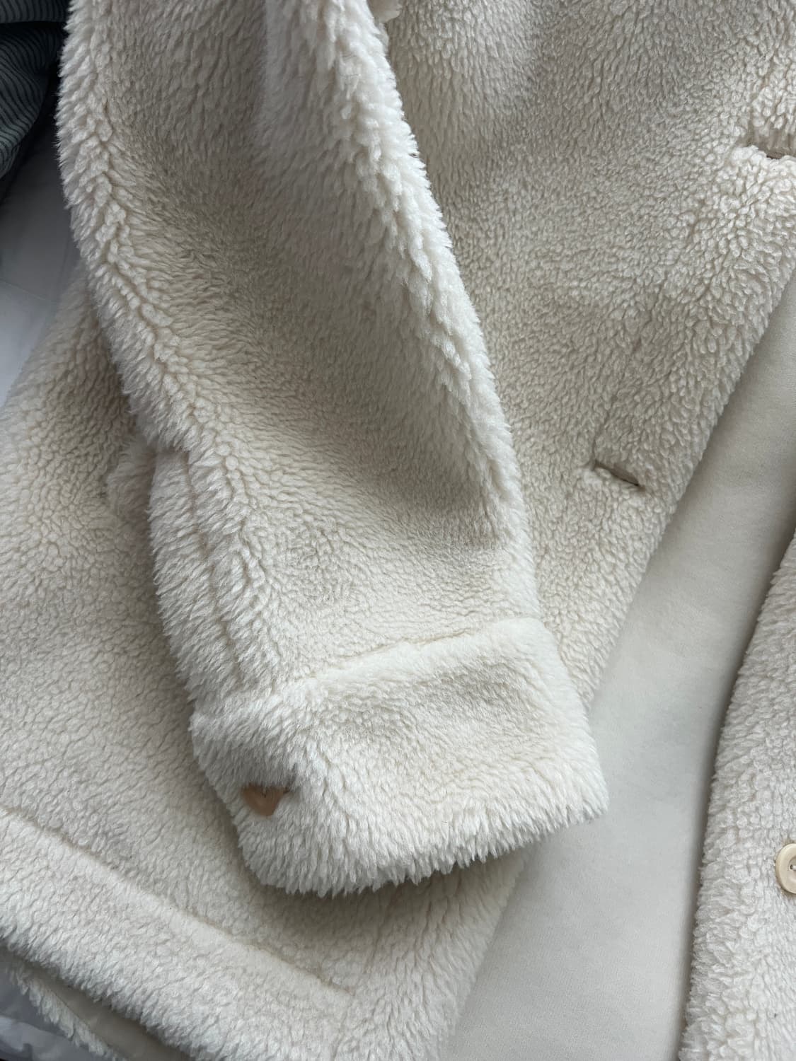 cos 테디 자켓 아이보리 s 상품이미지6