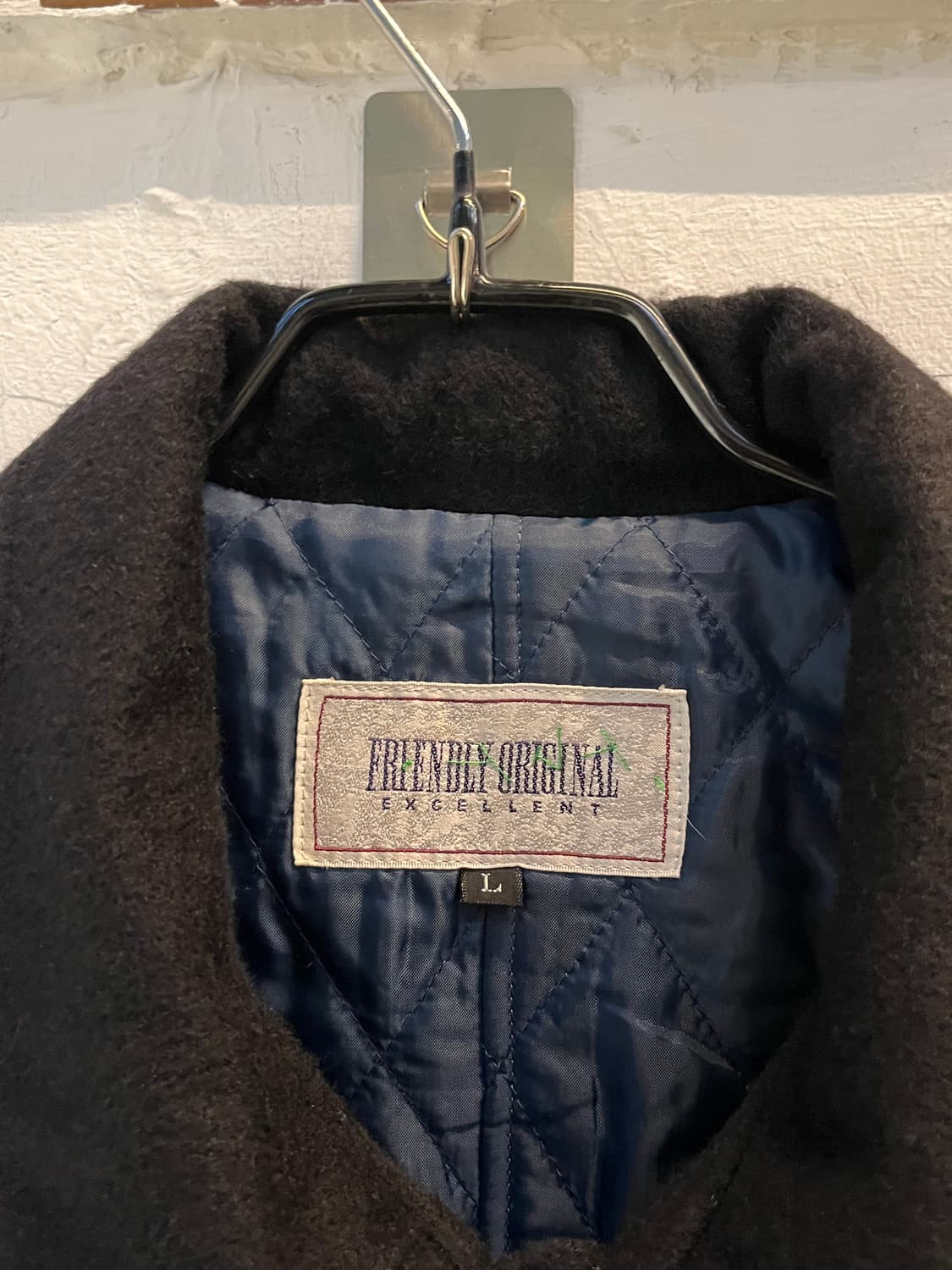 Friendly Original 캐시미어 싱글코트 네이비 L 상품이미지2