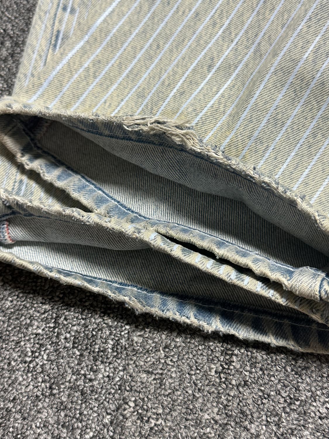 (S) 와이프로젝트 스트라이프 스네일 데님 진 팬츠 상품이미지8