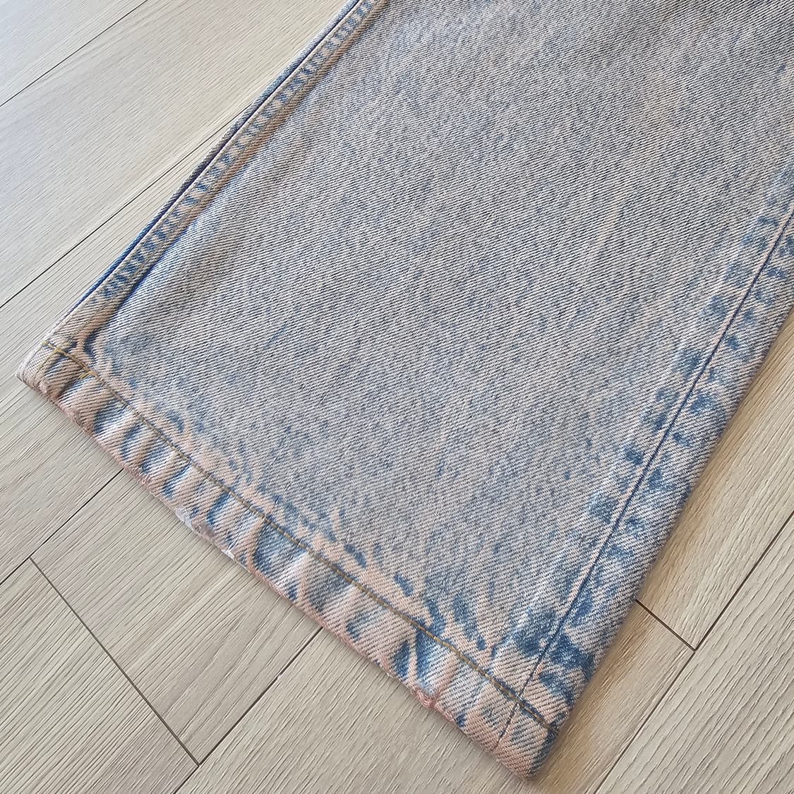 42 새제품) 자라 메탈릭 이펙트 코팅 진 청바지 체감 33 34 43 상품이미지7