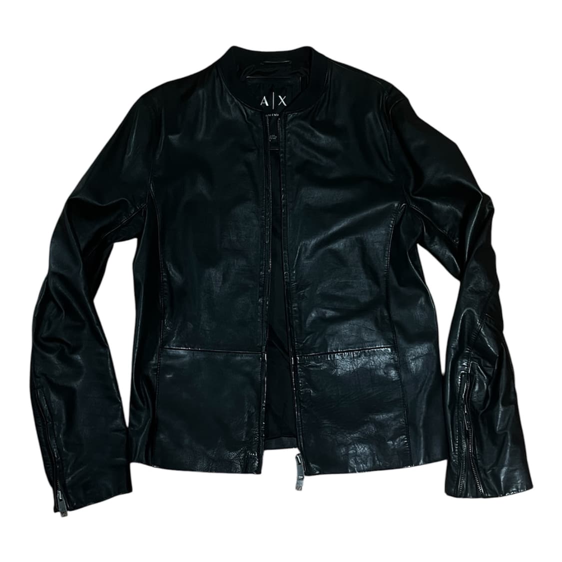 2016ss/ 아르마니 익스체인지 100 천연 Nappa소가죽자켓 상품이미지1