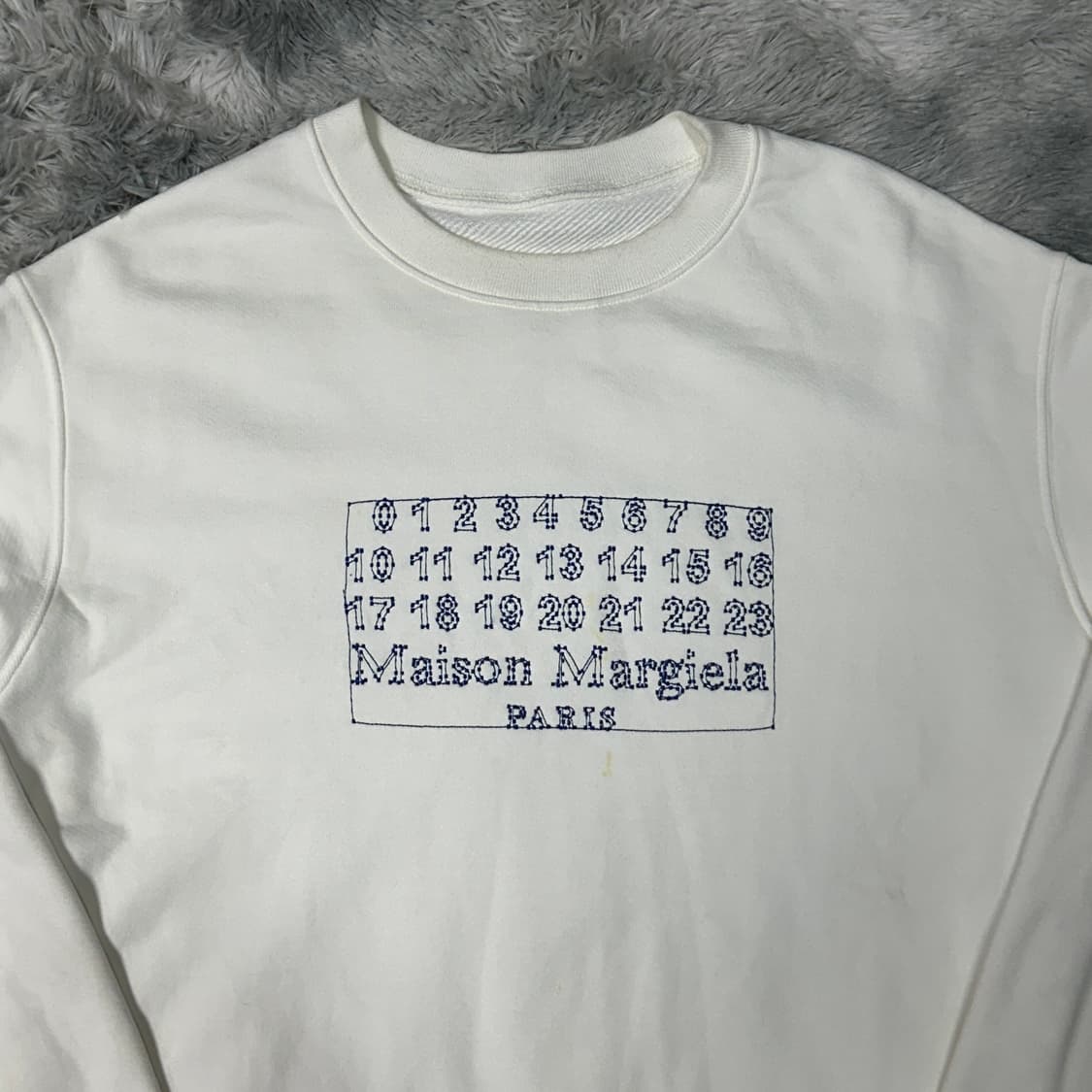 메종 마르지엘라 넘버링 맨투맨 화이트 52 상품이미지2