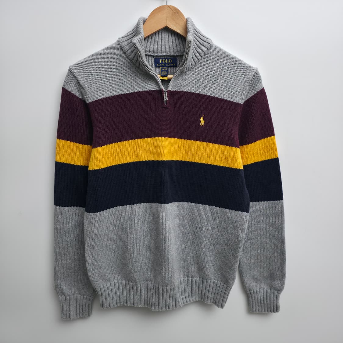 [S] 폴로 랄프로렌 쿼터집업 니트 신형 큐알택 상품이미지1