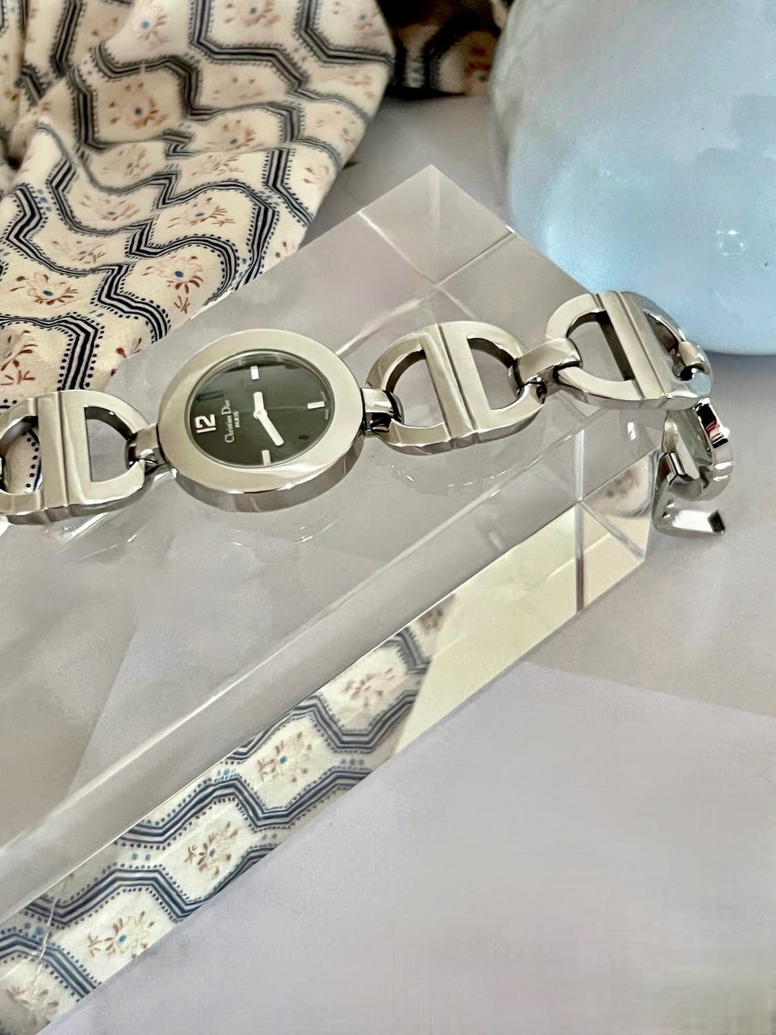 Christian Dior 라운드 블랙 다이얼 말리스 디올 시계 상품이미지3